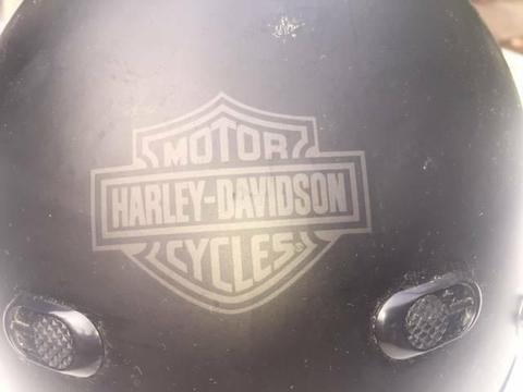 Open face Harley Davidson motorbike helmet