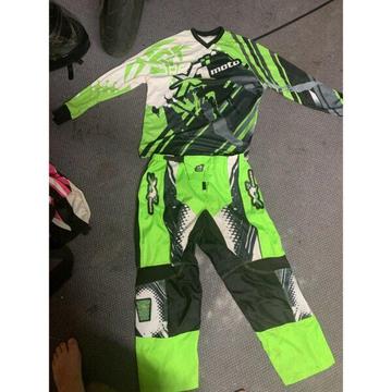 motor-cross pants and top size 38