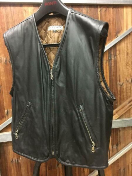 Leather waist coat excellent condition