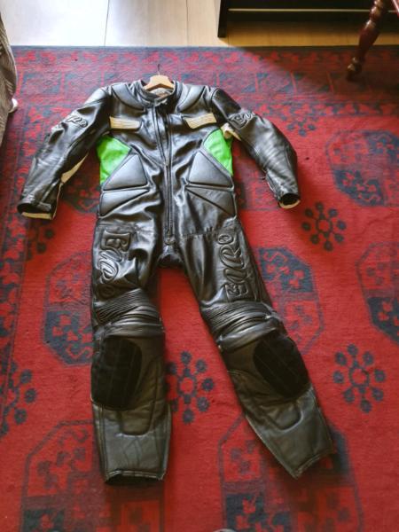 Motorcycle leather suit armor