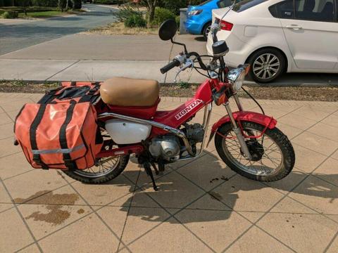 Honda CT110 Postie Bike with Big Bore and Saddle Bags