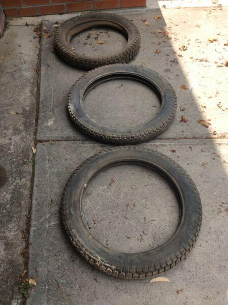 Motor bike tyres