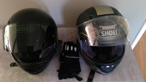 Helmets and clothing for motorcycle