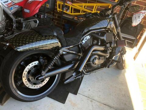Harley Davidson turbo vrod muscle custom bike