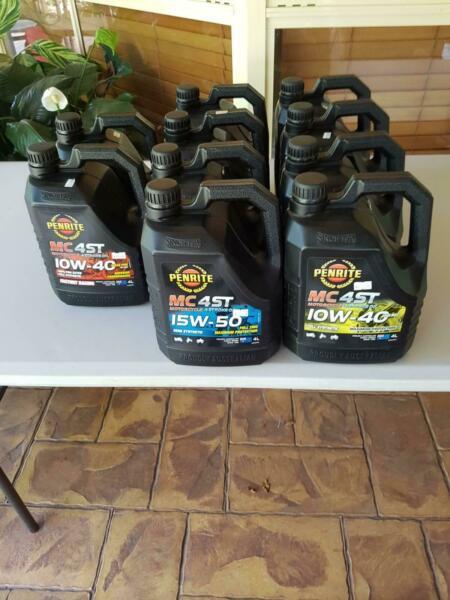Penrite Motorcycle Oil 4ltr. Qty 10