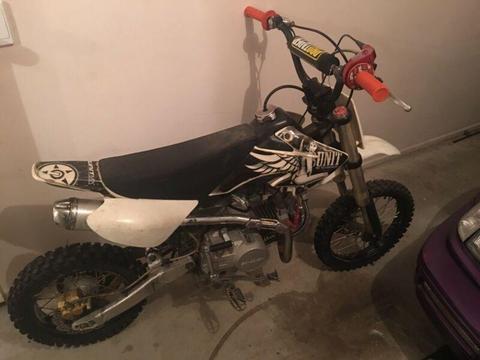 140cc oil cooled pitbike/thumpster