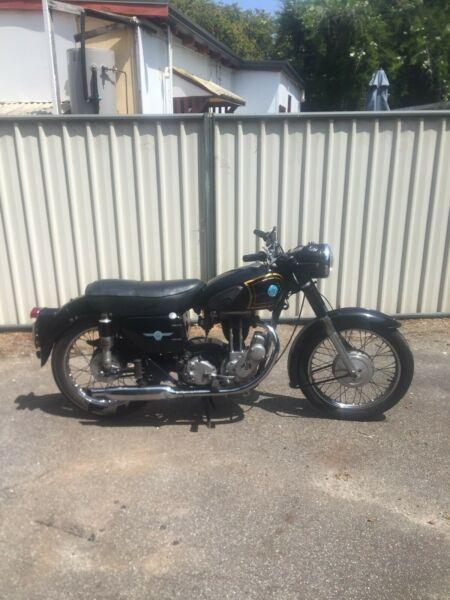 1956 AJS 16MS vintage motorcycle and parts