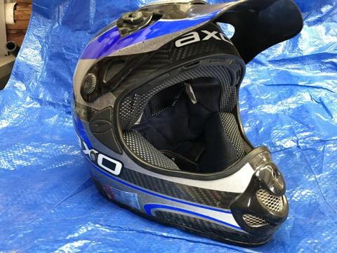 AXO sport mx helmet carbon fibre size Large