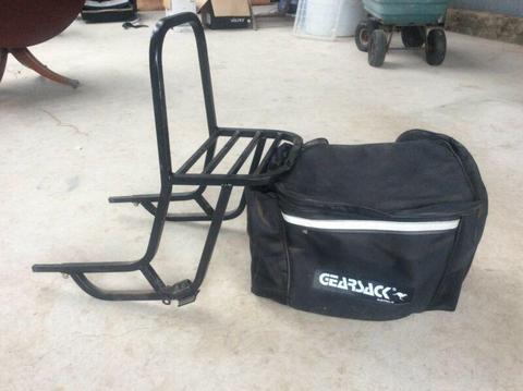 Motorcycle carry bag and mounting frame