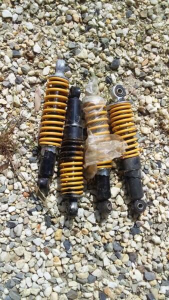 shock absorbers for a quad bike