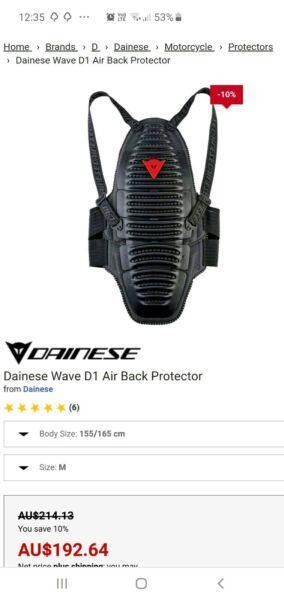 Back protector dainese