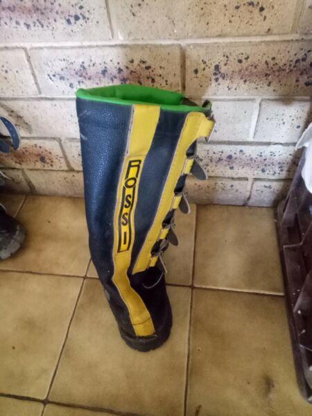 Rossi vintage motocross boots
