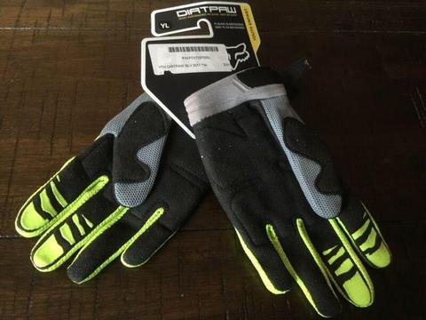 New YL Dirtpaw Fox motorbike gloves
