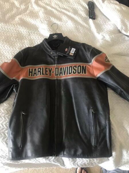 BNWT Harley Davidson Victory Lane leather jacket
