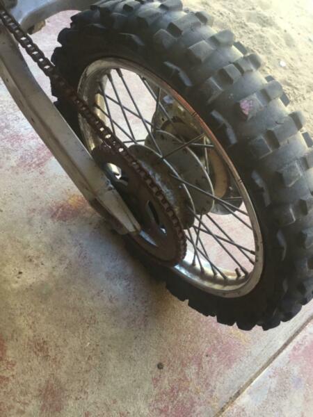 Wanted: 16 inch rear rim and tyre pit bike dirt bike