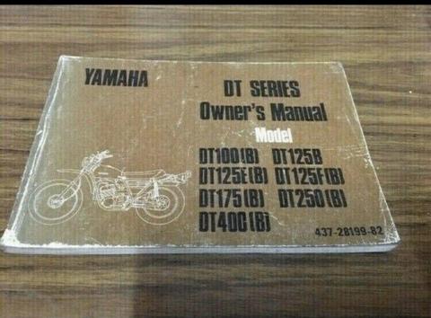 Yamaha DT175 / 250 Early 70'sOwners Handbook