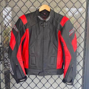 RST motorcycle leather jacket, UK42, EUR52