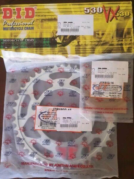 Gsxr 1000 new chain and sprocket kit