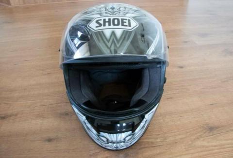 GREAT CONDITION barely used SHOEI helmet PLUS sun visor