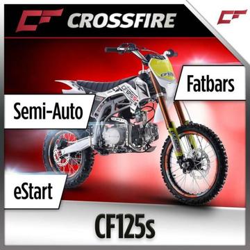Crossfire CF125S Semi Auto 125cc Dirt Bike, Pit Bike Off Road