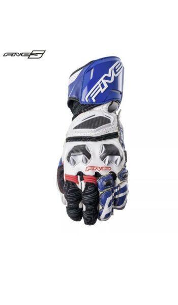Five RFX Race gloves white/blue size small