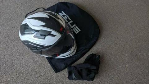 Motorcycle helmet and jacket (Female)