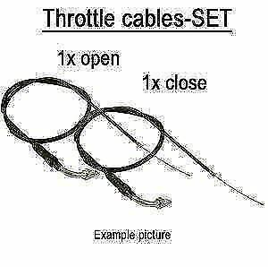 Yamaha FZR250 All Models Throttle Cables Both Push and Pull