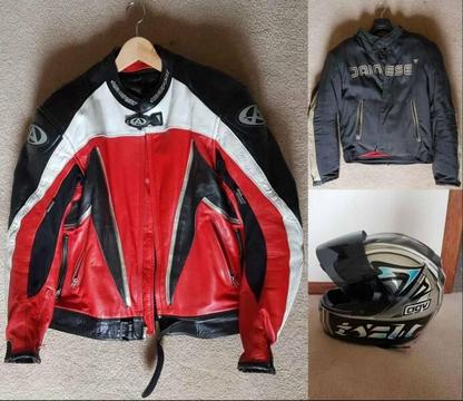 Motorcycle Jackets and Helmet