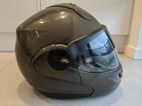 Nolan N102 Motorcycle Modular Helmet Grey - Size S