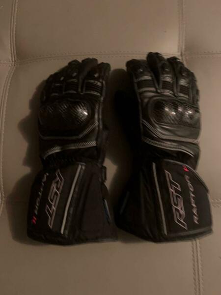 RST Raptor 2 Waterproof Motorcycle Gloves Black