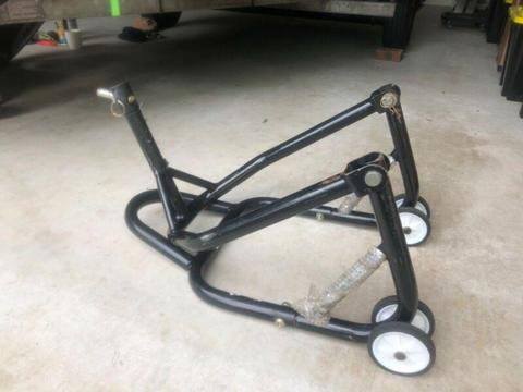 Front and Rear Motorcycle Stands