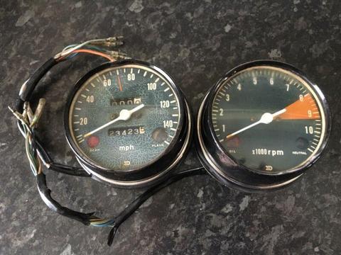 Honda CB750******1971 K1 Gauges Speedometer Tachometer