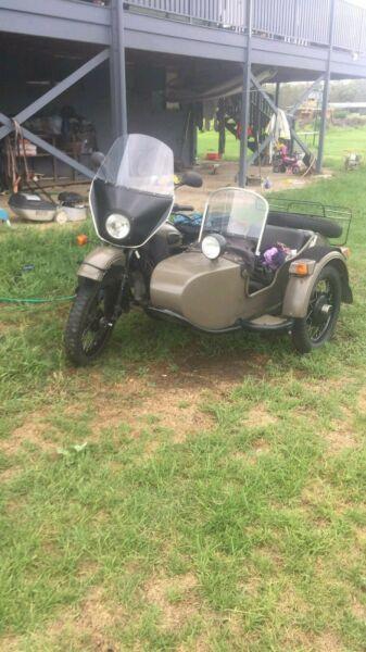 2012 750 Ural Motorcycle with side car
