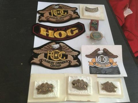 Harley Owners Group HOG Patches and Badges Pins 1995, 1996. 1st Rally