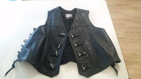 Harley Davidson etc. Quality motorcycle vest by Kazz Mazz Australia