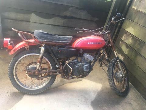 Kawasaki 125 $200 as is not running not complete