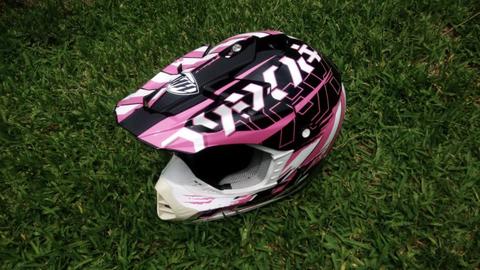 Girls moto bike helmet
