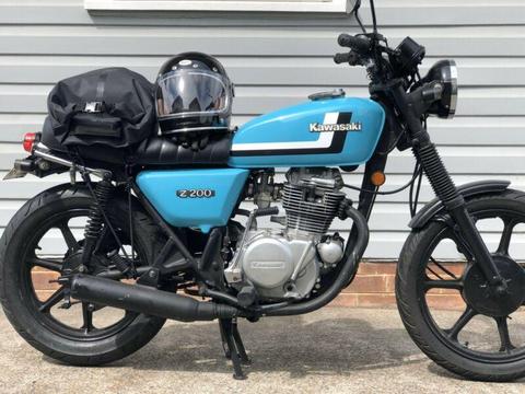 1979 Kawasaki z200 Blue Vintage Cafe Racer