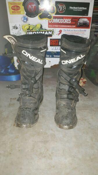 ONEAL MX BOOTS size 9