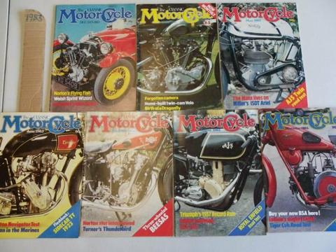 THE CLASSIC MOTORCYCLE 7 X MAGAZINES LEFT $14 THE LOT