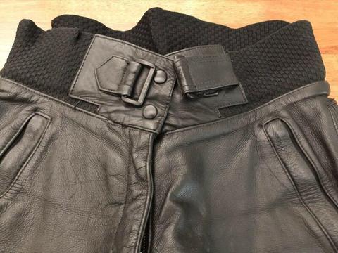Ladies Leather Motorcyle Pants. Size 14
