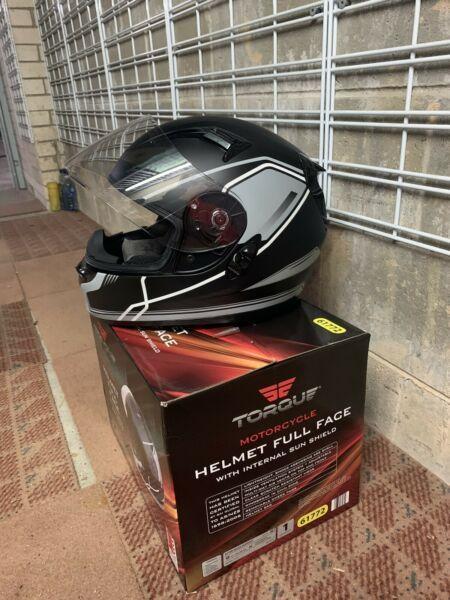 Motorbike Helmet (plus spare parts) **Excellent Condition**