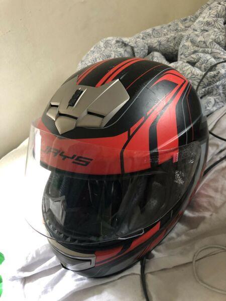 Motorbike helmet xs with free handgloves