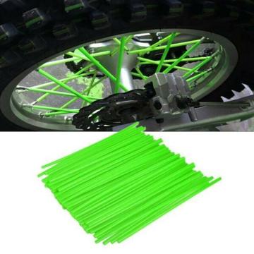 Green spoke covers for dirt bike rims