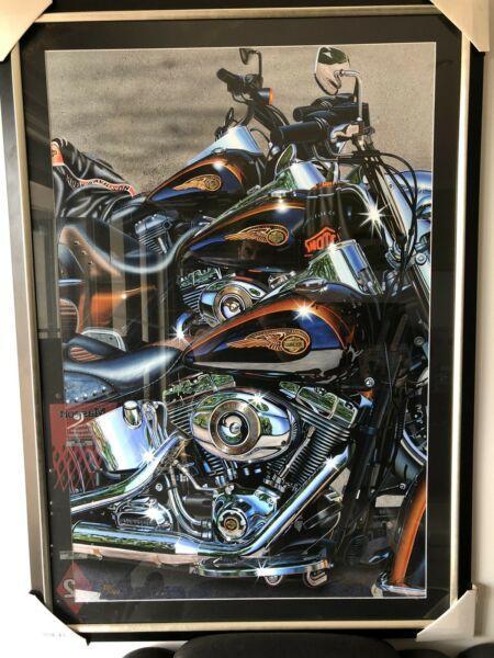 Harley Davidson Oil painting