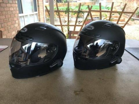 Motorcycle Helmet and Bluetooth intercom sets