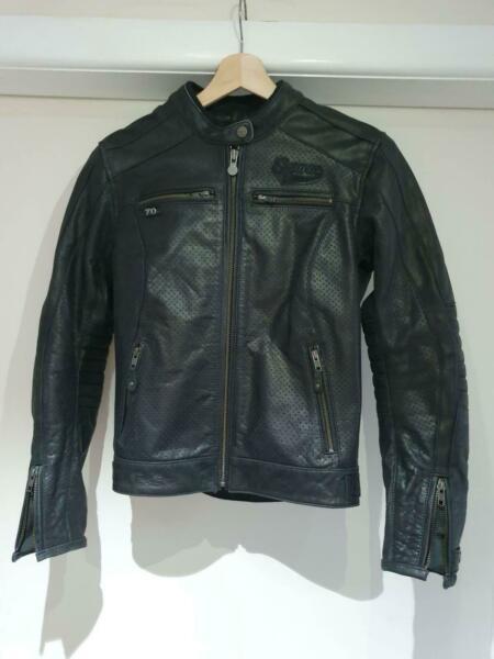 Segura Leather Ladies Motorcycle Jacket - Vintage Power - Size T2 (S)