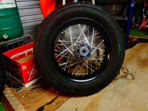 rear tyre and rim 2008 steet bob