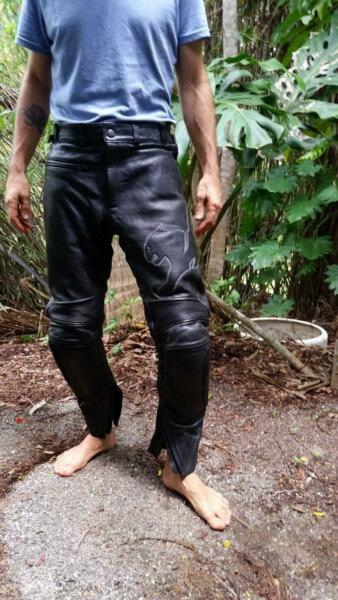 Tiger Angel Leather Motorbike Pants and sliders