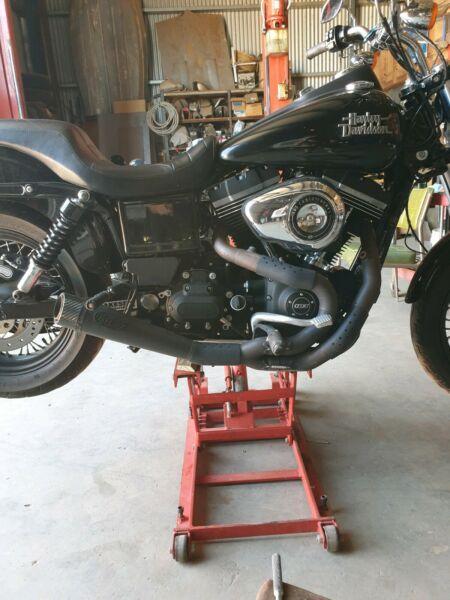 RSD 2-1 SLANT EXHAUST HARLEY DYNA